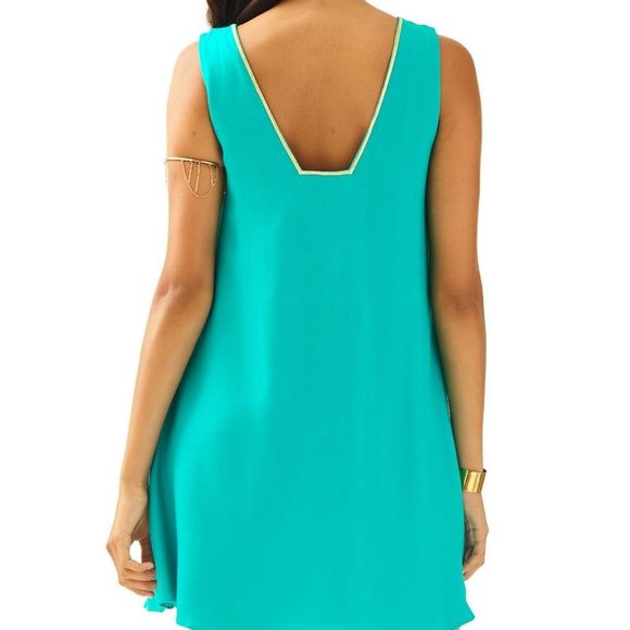 NWOT Lilly Pulitzer Owen Trapeze Dress Agate Green - Picture 3 of 8